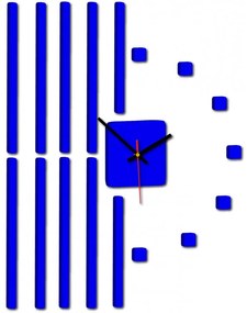 Nástenné hodiny Quartz, nalepovacie dekorácie, 3D zrkadlové nálepky Xmomo X0034- HEU-