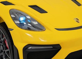 Elektrické autíčko Porsche Spyder RS 718 MP4 žlté