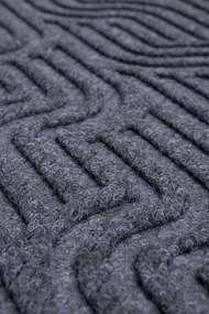 Textilná rohožka EMBOSSED T-004 TMAVOSIVÁ rozmer: 43x75 cm