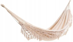 Závesná hojdacia sieť pre 2 ľudí BOHO ecru