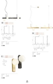 Redo 01-2375 - Luster na lanku GOJI 6xG9/28W/230V čierna