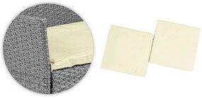 ZÁHRADNÝ SET CONO ŠEDÝ POHOVKA + 2 x KRESLO + STÔL