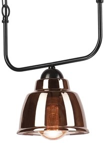 Luster na reťazi MARIO 1xE27/60W/230V mosadz