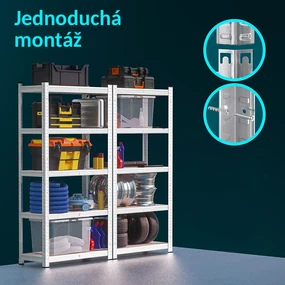 Monzana Skladový regál s vysokou nosnosťou 180 x 90 x 40 cm 875 kg