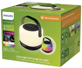 Philips - LED RGBW Stmievateľná solárna prenosná lampa ALULA LED/1,2W/5V IP44