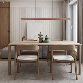 LED Luster na lanku LED/22W/230V 4000K 120 cm jaseň/masív