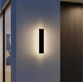 LED Vonkajšie nástenné svietidlo MIRANA LED/8W/230V 4000K IP44 30 cm čierne