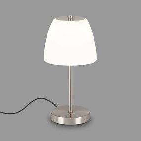 LED lampa Masa s dotykovým stmievačom, nikel matná