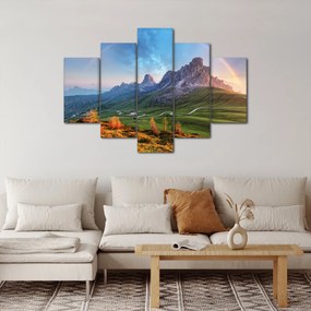 Obraz dúhy nad skaliskami (150x105 cm)