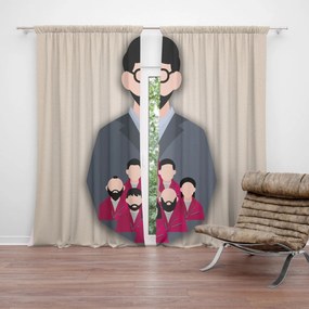 Sablio Záves Money heist Profesor a jeho tím Béžová: 2ks 140x250cm