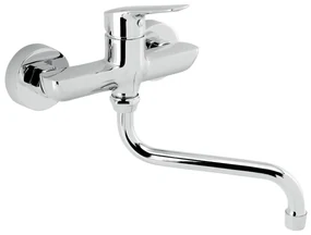 Novaservis Metalia 54, drezová umývadlová batéria 150 mm, chrómová, 54070/T-0