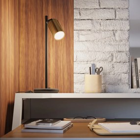 Stolná lampa Winx, 1x zlaté kovové tienidlo