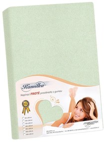 Froté prestieradlo Bellatex šalvejovo zelené , 160x 200 cm