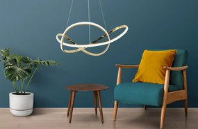 Toolight Toolight, LED stropné osvetlenie 73cm, 70W, 4500lm, 4000K, G078-1CP, zlatá, OSW-09738