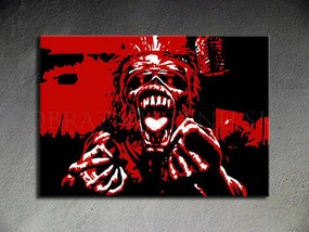 Ručne maľovaný POP Art obraz Iron Maiden