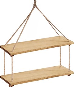 Tutumi Tutumi, nástenná polička 50x15 cm 322121, borovicové drevo, HOM-06808
