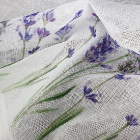 Záves ELLA 150X30 cm, bielo-fialový