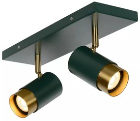 Lucide 35913/02/33 - Bodové svietidlo FLORIS 2xGU10/40W/230V zelená