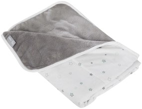 Bielo-sivá bavlnená detská deka 80x80 cm Strenenzauber – Roba
