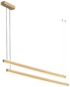 Argon 8839 - LED Luster na lanku MIAMI LED/74W/230V 3000K zlatá