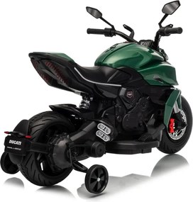Detská elektrická motorka Ducati Diavel x Bentley Green