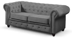 Pohovka Infinity Chesterfield II Svetlosivá