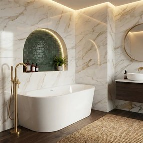 Rea Rea, OLIMPIA Nástenná akrylátová vaňa 150cm, KPL-W7634