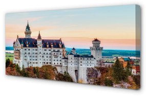 Obraz na plátne Nemecko Castle jeseň Munich 125x50 cm
