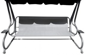 Záhradná hojdačka RAMIZ 8011 - sivá so vzorom