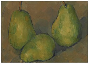 Obraz - Paul Cézanne, Three Pears, reprodukcia (70x50 cm)
