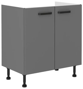 Kuchynská skrinka NESSA antracitová 80zl 2f bb