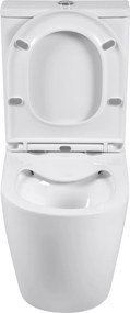 Erga Siena, WC kombi misa 620x365x820 mm, Rimless + toaletné sedadlo, biela lesklá, ERG-V03-SIENA-RIM-WH