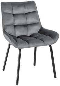 Stolička Saranda zamat - tmavo šedá