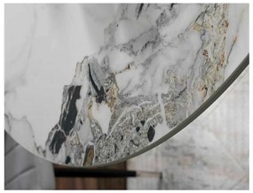 Jedálenský stôl Cyrano 90 cm, mramor / chróm