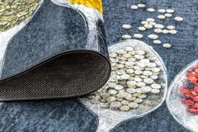 Protišmykový koberec / behúň ANDRE 42760 sivý / zelený