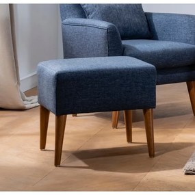 Taburet NIMO 46x50 cm modrý