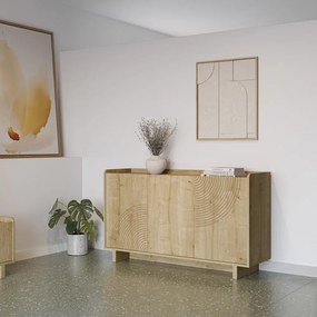 Komoda v dekore duba v prírodnej farbe 140x80x40 cm Daira – Marckeric