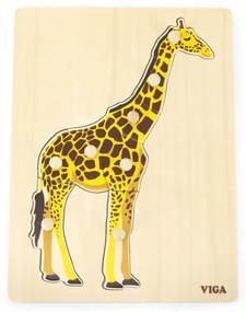 Puzzle na podložke s rúčkami 44605 žirafa