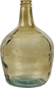 Jantárová sklenená váza z recyklovaného skla 4L - Ø19*31cm