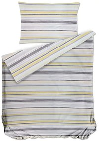 Bierbaum obliečka bavlnený satén 3327 Stripe Yellow 140x200/70x90 cm