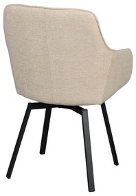 Béžové čalúnené jedálenské kreslá v súprave 2 ks Alison – Rowico