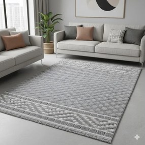 DC Koberec Milano 027 sivá krémová Rozmer: 140×190 cm