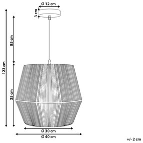 Závesná lampa čierna GWERU Beliani