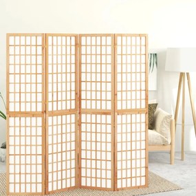 Skladací paraván so 4 panelmi japonský štýl 160x170 cm 352084