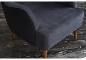 Kreslo ušiak NEKO antracit