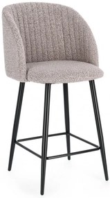 Barová stolička Queen - mink sivohnedá