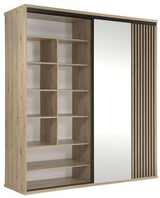Šatníková skriňa Claudi 15 (dub artisan). Akcia -20%. Vlastná spoľahlivá doprava až k Vám domov. 1055498