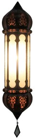 Marocká  nástenná lampa Ruya biela