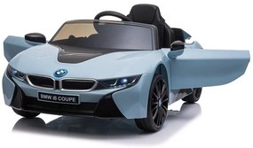 LEAN CARS ELEKTRICKÉ AUTÍČKO BMW i8 - NELAKOVANÉ - MODRÉ -  2x45W MOTOR - 1x12V4,5Ah - BATÉRIA - 2021