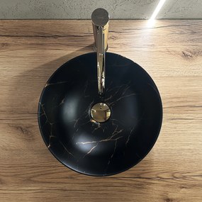 Rea, Umývadlo na dosku REA Stella Black Marble Brush, REA-U9086